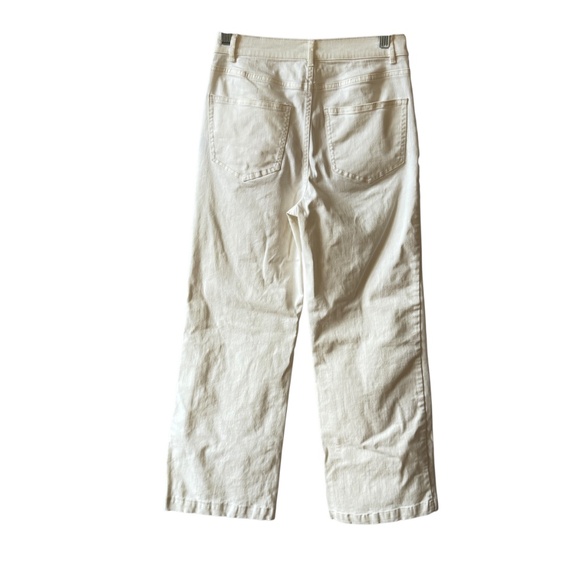 J MCLAUGHLIN WIDE LEG HI RISE JEANS NORMCORE MINIMALIST PREPPY CASUAL CLASSIC 2 - Picture 3 of 12